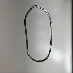 Vintage 925 Sterling‎ Silver 20" Long Herringbone Chain Necklace 18g